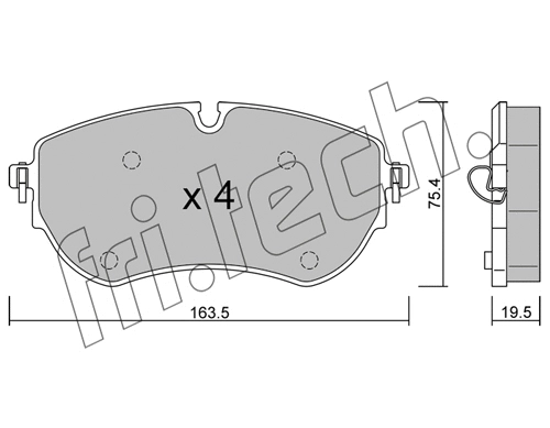 Brake Pad Set, disc brake (1172.0)