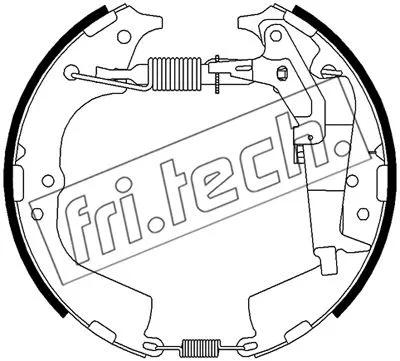 Brake Shoe Set (16512)