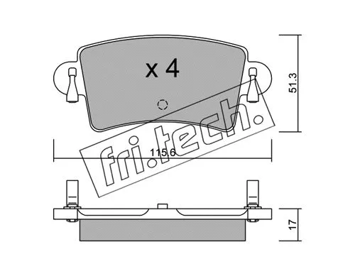 Brake Pad Set, disc brake (562.0)