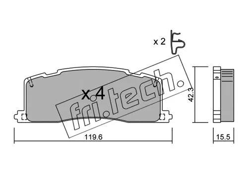 Brake Pad Set, disc brake (441.0)