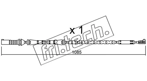 Warning Contact, brake pad wear (SU.284)