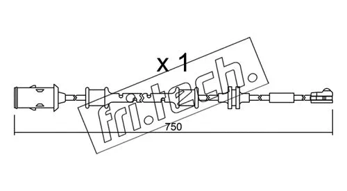 Warning Contact, brake pad wear (SU.319)