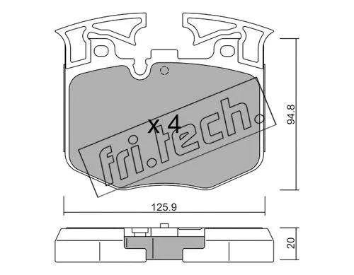 Brake Pad Set, disc brake (1146.0)