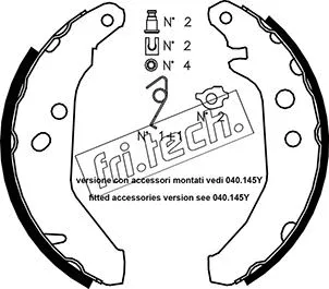 Brake Shoe Set (1040.129K)