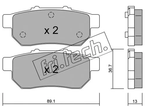 Brake Pad Set, disc brake (179.0)