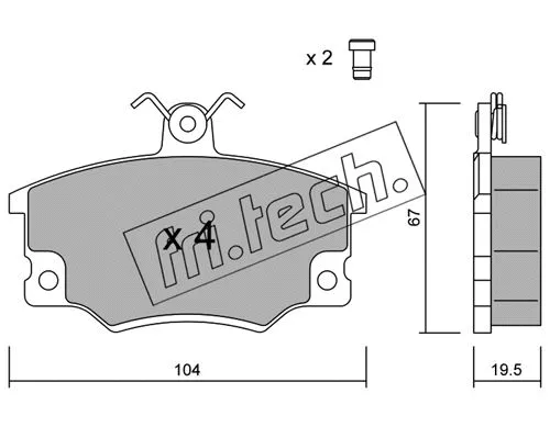 Brake Pad Set, disc brake (032.0)