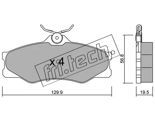 Brake Pad Set, disc brake (652.0)