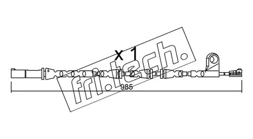 Warning Contact, brake pad wear (SU.309)