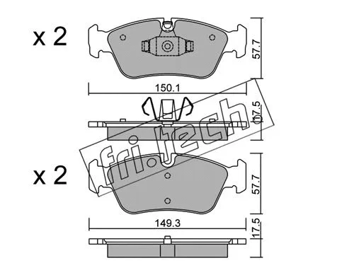 Brake Pad Set, disc brake (656.0)