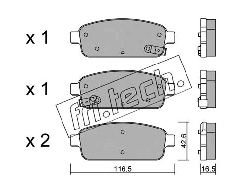Brake Pad Set, disc brake (857.0)