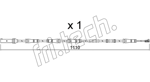 Warning Contact, brake pad wear (SU.368)