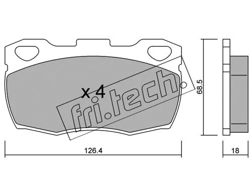 Brake Pad Set, disc brake (361.1)