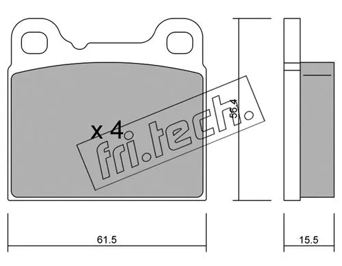 Brake Pad Set, disc brake (209.0)