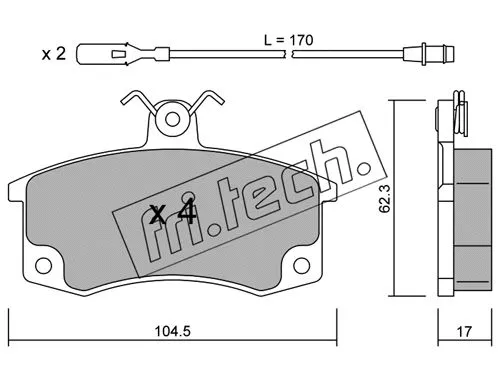 Brake Pad Set, disc brake (064.1)