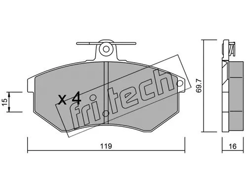 Brake Pad Set, disc brake (151.2)
