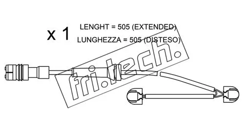 Warning Contact, brake pad wear (SU.266)