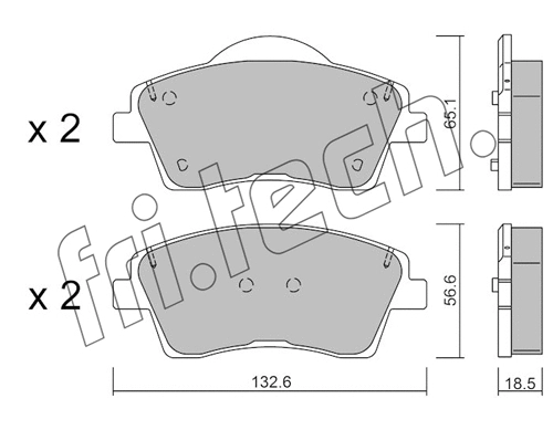 Brake Pad Set, disc brake (1249.0)