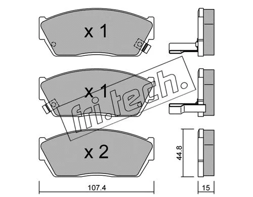 Brake Pad Set, disc brake (056.2)