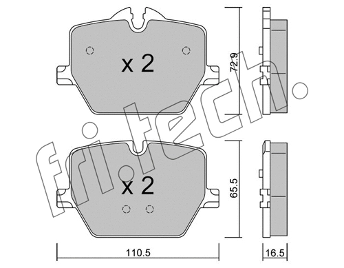 Brake Pad Set, disc brake (1266.0)