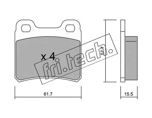 Brake Pad Set, disc brake (143.0)