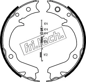 Brake Shoe Set, parking brake (1110.336K)