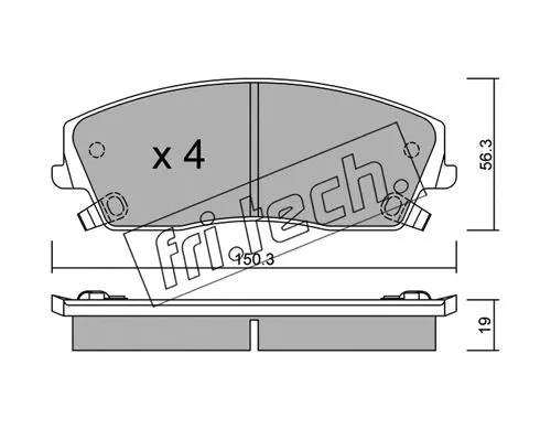 Brake Pad Set, disc brake (732.0)