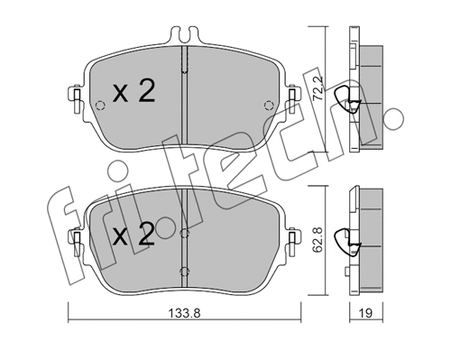 Brake Pad Set, disc brake (1193.0)