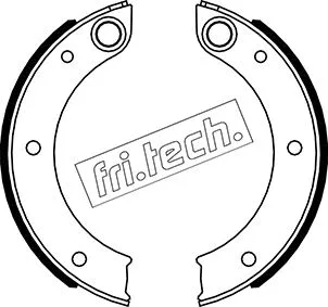 Brake Shoe Set, parking brake (1083.003)