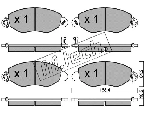 Brake Pad Set, disc brake (552.0)