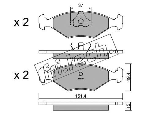Brake Pad Set, disc brake (059.5)
