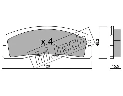 Brake Pad Set, disc brake (048.0)