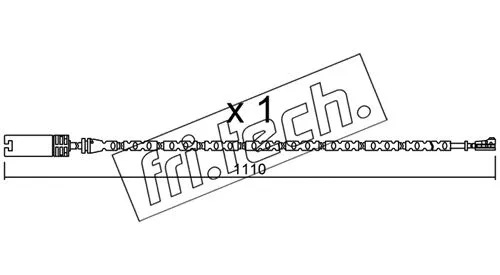 Warning Contact, brake pad wear (SU.303)
