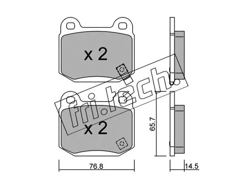Brake Pad Set, disc brake (755.0)