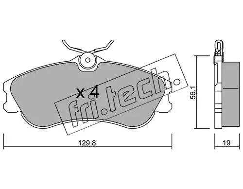 Brake Pad Set, disc brake (226.1)