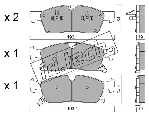 Brake Pad Set, disc brake (942.0)