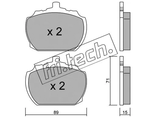 Brake Pad Set, disc brake (694.0)