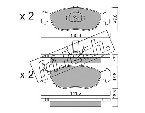 Brake Pad Set, disc brake (159.1)