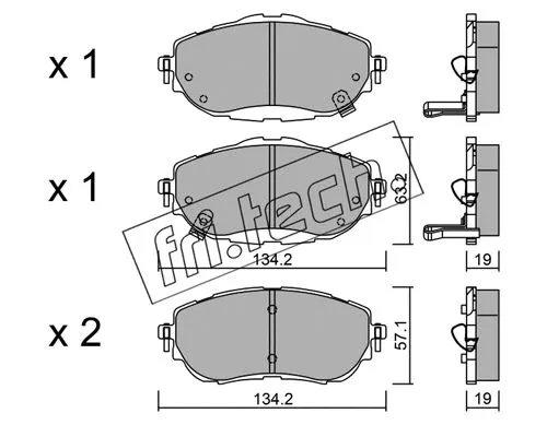Brake Pad Set, disc brake (1014.0)