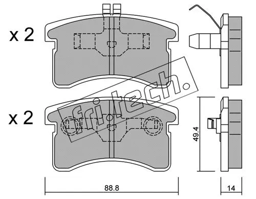 Brake Pad Set, disc brake (387.0)