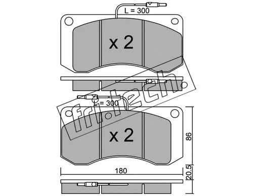 Brake Pad Set, disc brake (281.0)