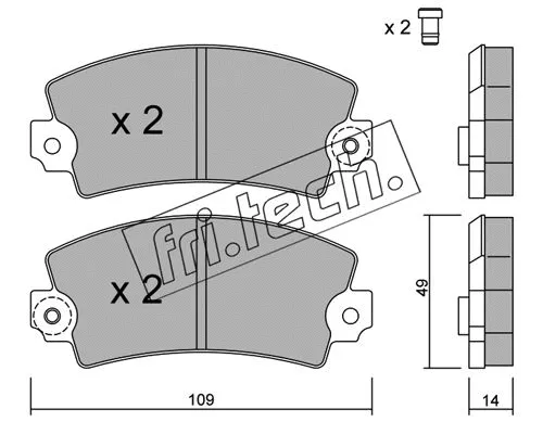 Brake Pad Set, disc brake (005.5)