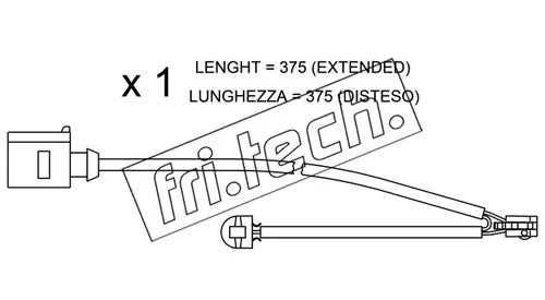 Warning Contact, brake pad wear (SU.294)
