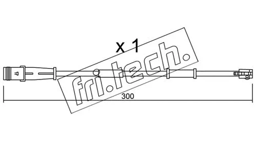 Warning Contact, brake pad wear (SU.320)