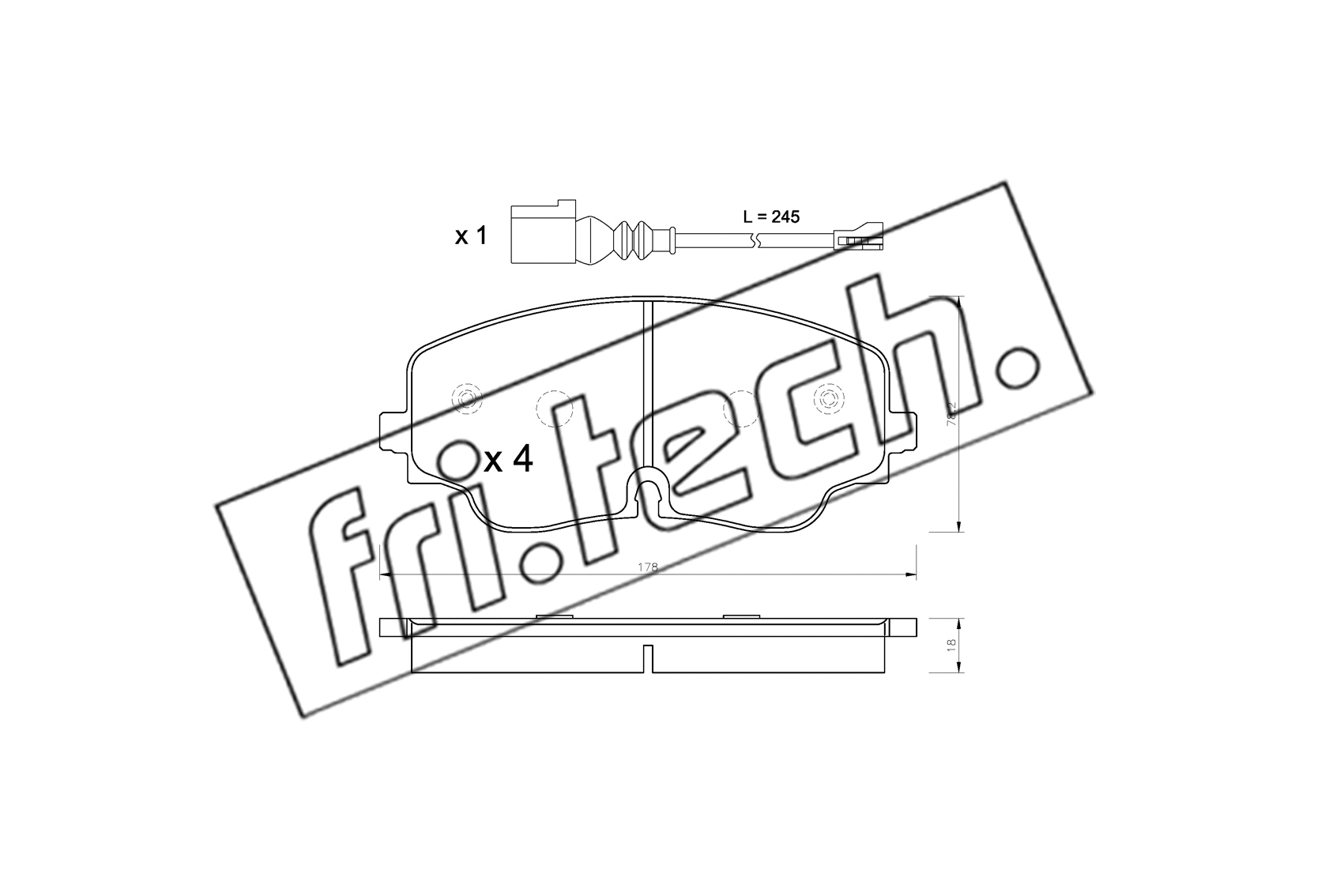 Brake Pad Set, disc brake (1316.0)