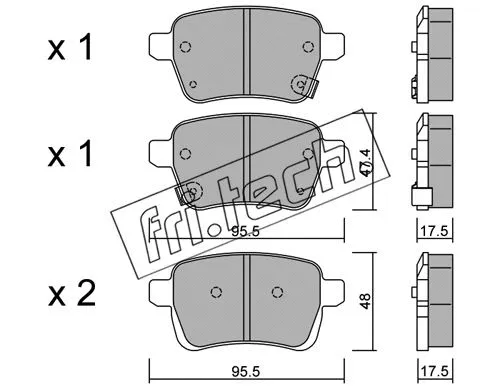 Brake Pad Set, disc brake (1036.0)