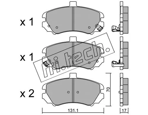 Brake Pad Set, disc brake (901.0)