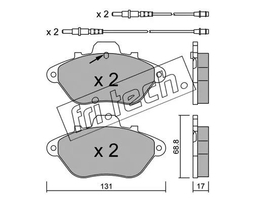 Brake Pad Set, disc brake (192.1)
