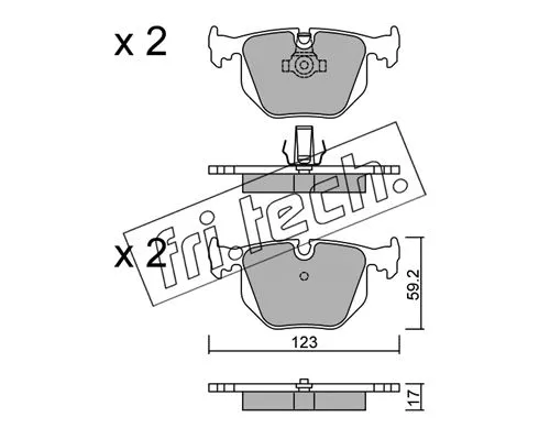 Brake Pad Set, disc brake (576.0)