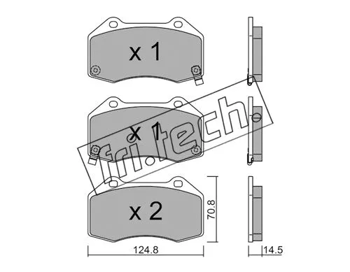 Brake Pad Set, disc brake (667.3)