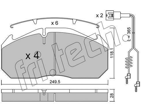 Brake Pad Set, disc brake (602.3W)